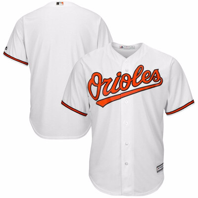 

Mens Baltimore Orioles Majestic White Home Big & Tall Cool Base Team Jersey