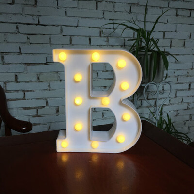 

NeillieN Twenty-six LED alphabetic lights decorative modelling lights plastic alphabetic digital night lightsDecorative lamp
