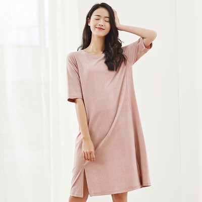 

Top melon melon nightdress female cotton spring&summer cute print sweet short-sleeved Korean pajamas home service ZY12320JD green sleeveless 160