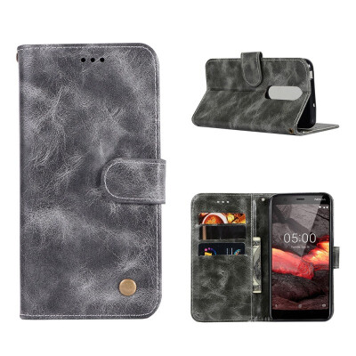 

MOONCASE Nokia 51 Premium Vintage Leather Case - Grey