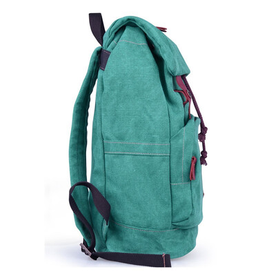 

Canvas backpack tide men&women high school students bag leisure computer travel bag Korean version of the college large-capacity backpack