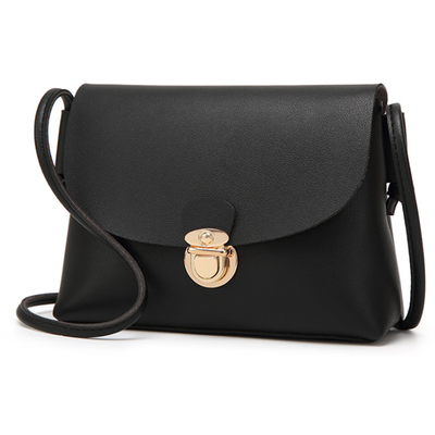 

Small Lock Buckle Shoulder Bag for Women PU Leather Ladies Handbags Casual Purse Wallet
