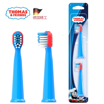 

Thomas&friends THOMAS & FRIENDS childrens electric toothbrush replacement brush head for TC1803 soft hair depth cleaning 2 sticks blue