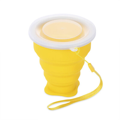 

Outdoor Camping Hiking Mountaineering Silicone Folding Collapsible Cup