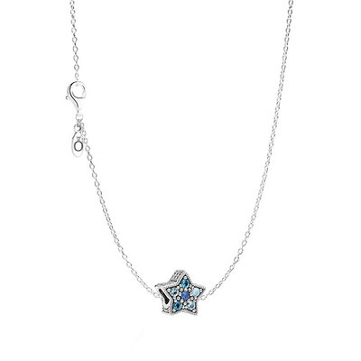 

PANDORA Pandoras Stars Five-pointed Star Necklace Set Gift LZPDL0062 Blue