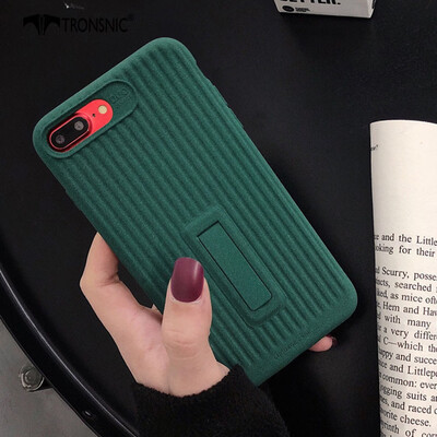 

TRONSNIC Matte Stand Phone Case for iPhone XR 3d Soft Green Wine Red Case BlackRedGreen Luggage Cover