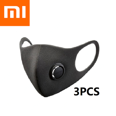 

Xiaomi Smartmi Filter Mask Black Size L 3PCS Pack for Children Block 97 PM 25 with Ventilating Valve Long-lasting TPU Material