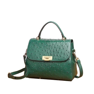 

SUWERER 2019 New Superior cowhide women genuine leather bags Embossed ostrich pattern Fashion luxury women leather tote bag