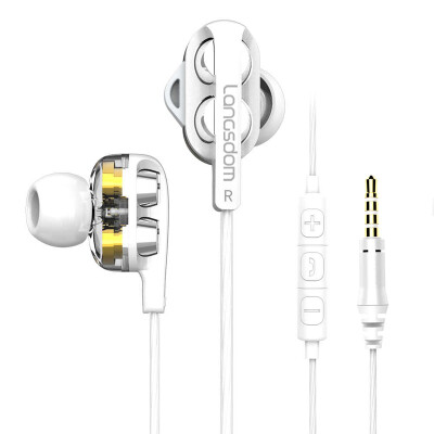 

Langsdom D4C Dual Driver Phone Earphone with Mic 35mm In-ear Gaming Headset Stereo Hifi Earbuds Earphones for Huawei xiaomi