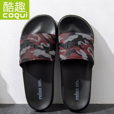 

Cool fun Coqui couple home bathroom light simple soft elastic slip bath casual slippers womens red 37 CQ1573