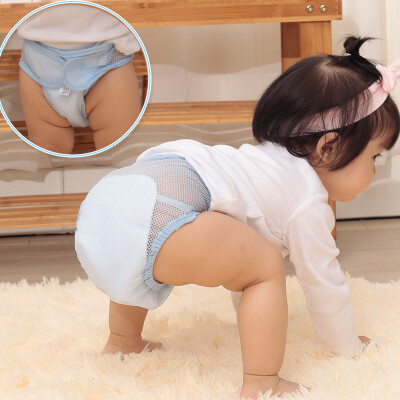 

9i9 long love long baby diaper pants baby diaper pocket 2 loaded summer breathable washable newborn diapers mesh pants medium 1900052 blue yellow