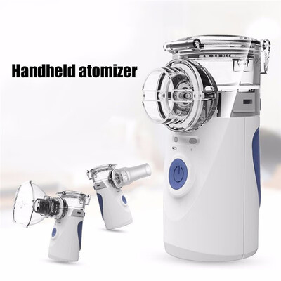 

Portable Ultrasonic Nebulizer Mini Handheld Inhaler Respirator Humidifier Kit Health Care Children Home Inhaler Machine Atomizer