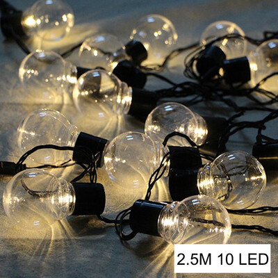 

UpperX 1pcs Solar energy Decor String Lights25M 10 LED LightsFairy Light for HomePatioGardenThanksgiving Transparent shell