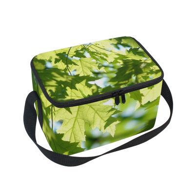 

ALAZA Lunch Box Insulated Tree Nature Plant Lunch Bag Large Cooler Tote Bagfor Men Women