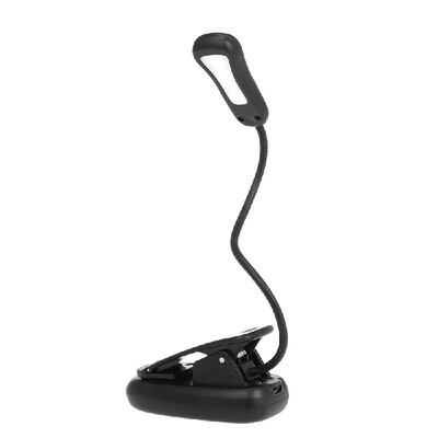 

LED Book Light Easy Clip with 3 Brightness 9 Dimming Levels 360° Goose Neck USB Rechargeable LED Bed Light One-button Control Eye