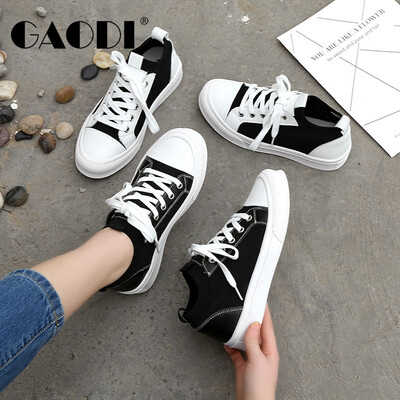 

Gao Di gaodi thick-soled breathable flying woven round head strap Korean version of the wild casual shoes female black 36