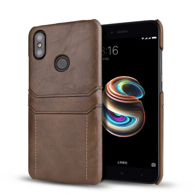 

Luxury Phone Case for XiaoMi Mi 6X ASK Mi A2 Calf Skin PU Leather Cell Phone Case Back Cover Mobile Case Covers