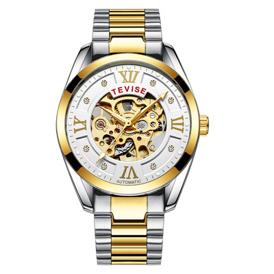 

TEVISE 795D Business Men Automatic Mechanical Watch Fashion Casual Stainless Steel Strap Male Wristwatch