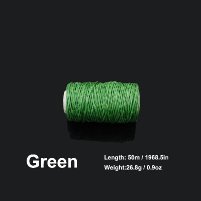 

10mm 50 Meters Long Flat Waxed Thread Waxed String for Leather Sewing