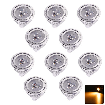 

YWXLight 10PCS MR16 LED Light Bulbs Spotlight with 300 Lumen AC DC 12V