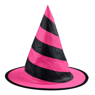 

New&new fine arts Halloween party childrens spiral hat masquerade cosplay dress up magician props wizards show apex hat red black color