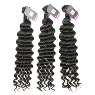 

Superior Grade mix 3 or 4 bundles Burmese Deep wave Virgin Human Hair Extensions