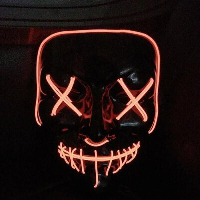 

Halloween Mask LED Light Up Party Masks The Purge Election Year Great Funny Masks Festival Cosplay Costume Supplies Glow In Dark