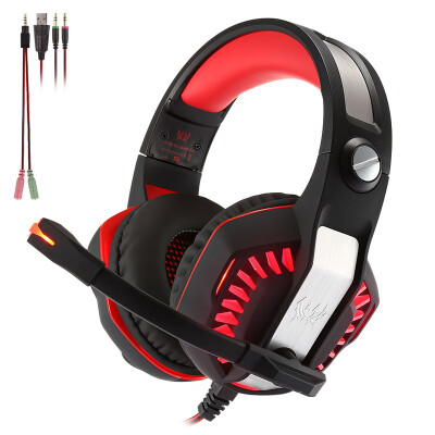 

KOTION EACH G2000 Stereo Super Heavy Bass Gaming Headset 22m Cable LED Light Over-Ear Headphones With Mic For Computer Game