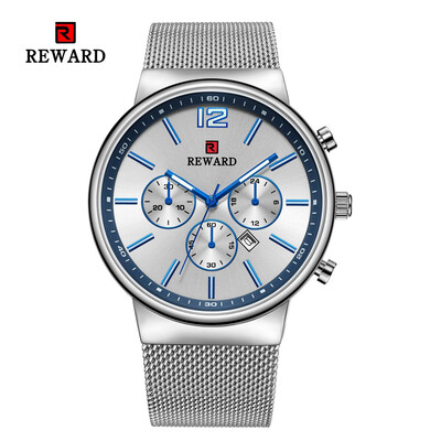 

REWARD 63060 Mesh Calendar Waterproof Business Casual Men Quartz Watch