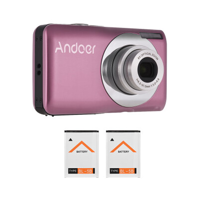 

Andoer 16MP 720P HD Digital Camera Video Camcorder with 2pcs Rechargeable Batteries 8X Optical & 4X Digital Zoom Anti-shake 27inc