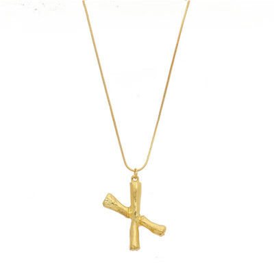 

NeillieN Letter necklace European&American exaggerated fashion necklace 26 capital English letter necklace Pendant torque