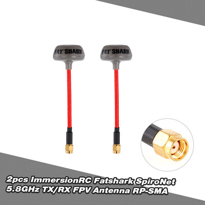 

Fatshark ImmersionRC SpiroNet 58G TXRX RHCP FPV Antenna SMA for QAV250 RC FPV Racing Drone Goggles