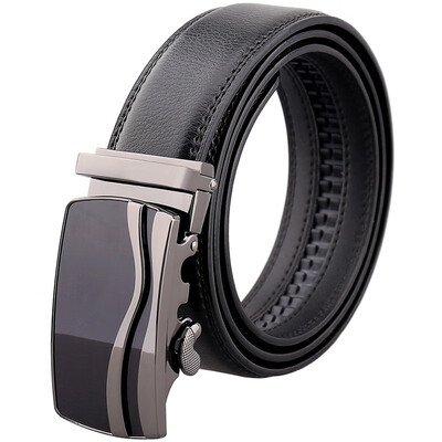 

xsby Ratchet Belt for Men Sliding Automatic Buckle Designer Leather Strap 35mm width