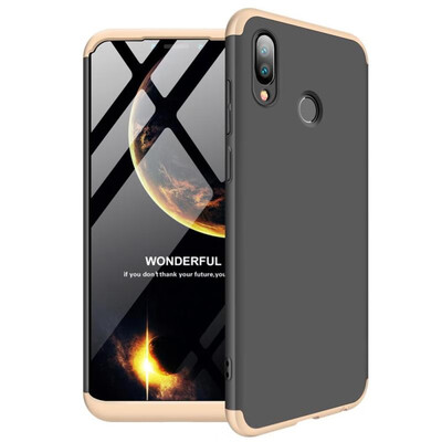 

MOONCASE Huawei Honor Play three-section all-inclusive shield - black gold