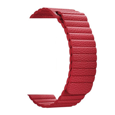 

Adjustable Magnetic Genuine leather loop band for apple watch band 42 mm 38 strap bracelet Closure Loop black blue brown