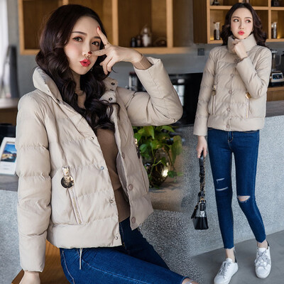 

Short down cotton padded womens winter light&loose small cotton jacket winter coat coat 90251
