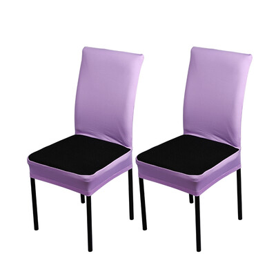 

2pcsset Breathable Spandex Stretchable Dining Chair Seat Covers Dustproof Ceremony Chair Slipcovers Protectors Wedding Events Dec