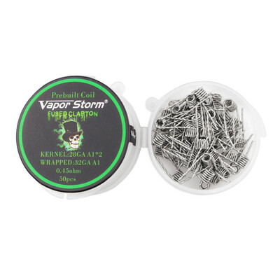 

50 Pieces Vapor Storm A1 Heating Wire Coil RDA Coil Alien Clapton Coils Prebuilt Wrap Wires Alien Mix Twisted