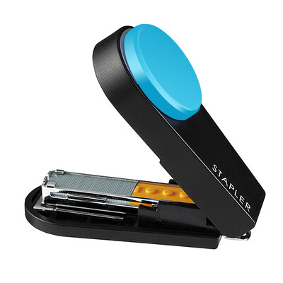 

Japan Meike MAX Mini Portable Stapler New Student Cute Stapler with Staples 10 Blue HD-10XS