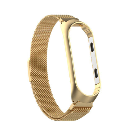 

For Xiaomi MI Band3 Magnetic Milanese Loop Stainless Steel Mesh Watch Band Strap