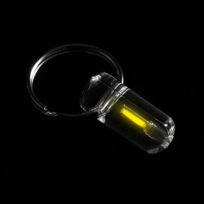 

Acrylic Tritium Self Luminous Key Ring Ultralight Outdoor Glow In The Dark Keychain Ring Emergency Survival Mini Light Lamp