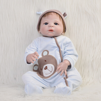 

New Arrival 19 45 cm Baby Alive Girl Doll Full Body Silicone Lifelike Newborn Reborn Dolls For Toddler Christmas Gift Bath Toy