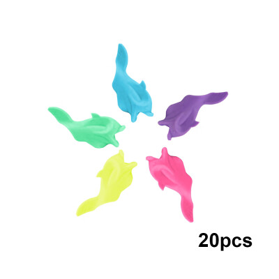 

20PCS Pencil Grips Handwriting Fish Dolphin Writing Training Grip Holder Pen Claw Aid Finger for Kids Toddler Preschooler Kinderga