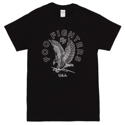 

Foo Fighters Linear Eagle Sketch Adult Black