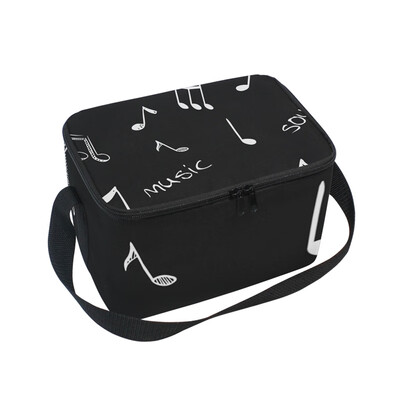 

ALAZA Insulated Lunch Box Lyric Music Lunch Bag for Men Women Portable Tote Bag Cooler Bag