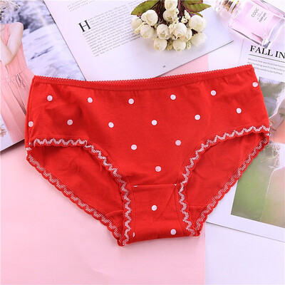 

Large size bag hips red underwear womens large size breathable briefs