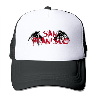 

San Franisco Devil Wings Fold Bat Mesh Script Snapback Hats