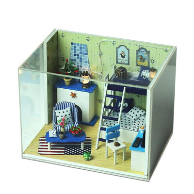 

Doll House Dream House DIY Miniature House Building Kit Wooden Furniture Toys for Child Girl Boy