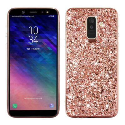 

MOONCASE Samsung Galaxy A6 2018 Glitter TPU-Rose Gold