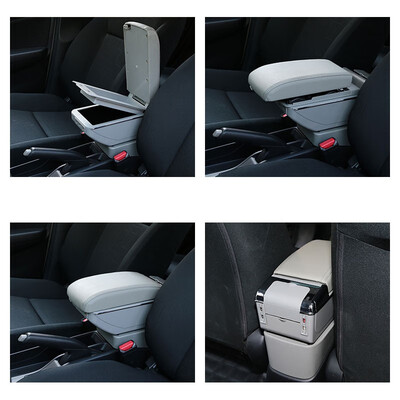 

Vtear For KIA Rio 4 Rio X-line 2017-2018 armrest box USB Charging interface central Store content box cup holder ashtray accessori